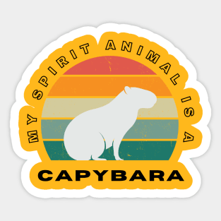 My Spirit Animal Is A Capybara Sticker